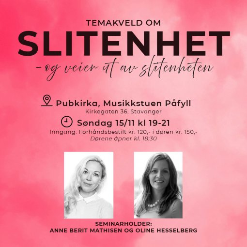 Temakveld om slitenhet